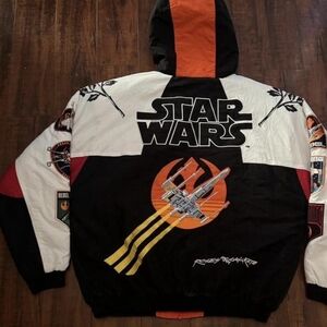 Civil Regime Star Wars Bomber Jacket - Black, White, Orange